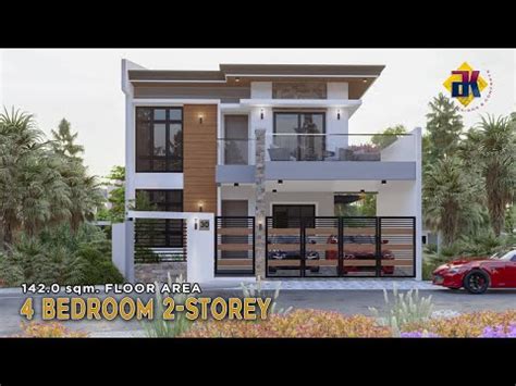 bedroom  storey house design  sqm exterior interior animation youtube