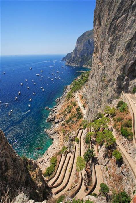 Cliff Side Trail Isle Of Capri Italy Baring My Heart