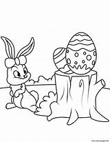 Easter Cute Coloring Bunny Pages Eggs Hemp Printable Online Drawing sketch template