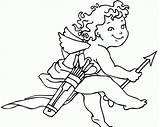 Cupid Kolorowanki Valentine Bestcoloringpagesforkids Dzieci Wydruku sketch template