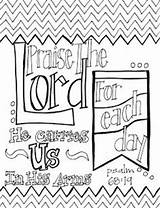 Coloring Pages Bible Praise Scripture Printable Lord Adult Psalm Carries Tween Arms Each Teen He His Adults Christian Verses Doodle sketch template