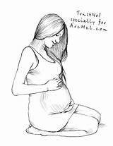 Pregnancy Getdrawings sketch template