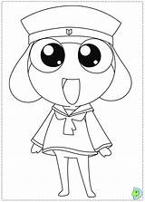 Coloring Keroro Dinokids Frog Sergeant Close Pages Print sketch template