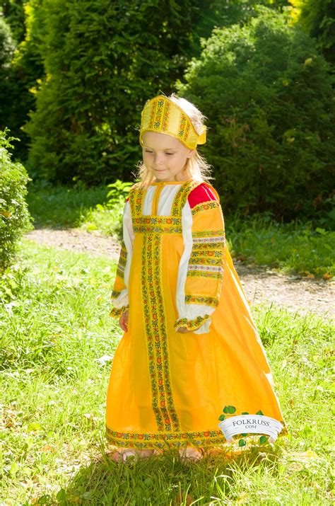 traditional russian dress dunyasha  girl folk russian clothing
