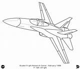 Hornet 18 Coloring Pages Drawing 18a Super F18 Jet Plane Drawings Template Kbytes Line Nasa Graphics Getdrawings Eg Sketch Dfrc sketch template