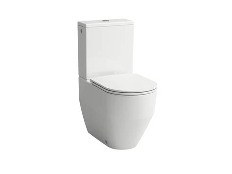 laufen pro  rimless close coupled   wall  inlet toilet suite slim soft close quick
