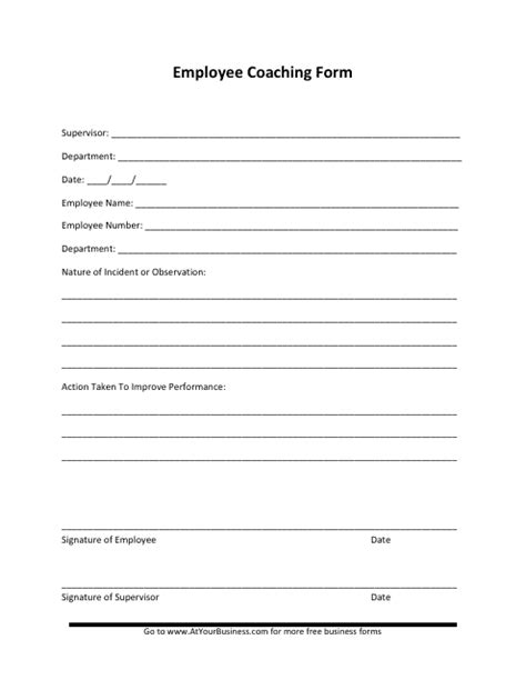 employee coaching form fill  sign