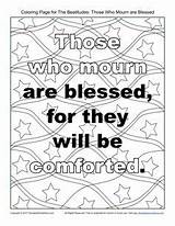 Beatitudes Mourn sketch template