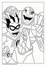 Titans Titanes Cyborg Jovens Nightwing Dos Superhero Popular Tudodesenhos Coloringhome sketch template
