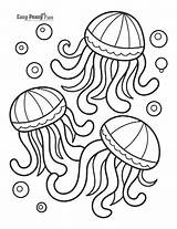 Jellyfish Jellies sketch template