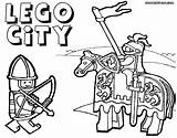 Coloring Lego Pages Knight Library Clipart City Popular sketch template