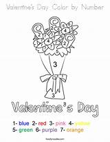Number Coloring Color Valentines Valentine Built California Usa Print Twistynoodle sketch template