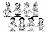 Diversidade Diversidad Colorir Grupos Respeto Etnicos Infantic Imprimir Diferencias Tudodesenhos Somos Amigos sketch template