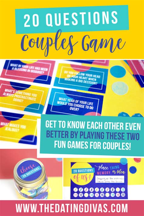 20 Questions For Couples {2 Games In 1} From The Dating