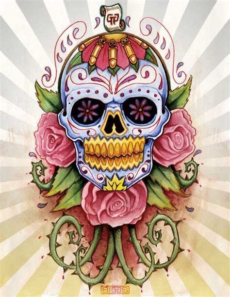 sugar skull designs inspiration  mexican folk art sugar skull