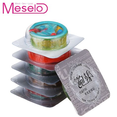 Meselo 6pcs Box Condoms G Spot Vagina Stimulation Orgasm