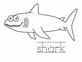 Shark Sea Handwriting Sharks Crystalandcomp sketch template
