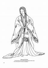 Fashions Dover Kimono Geisha Ming Ju Japanse Imgkid sketch template