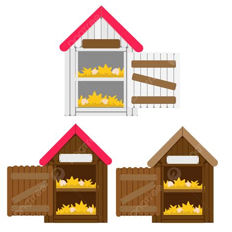 gambar kandang ayam kartun  kandang ayam ayam kurungan rumah png  vektor