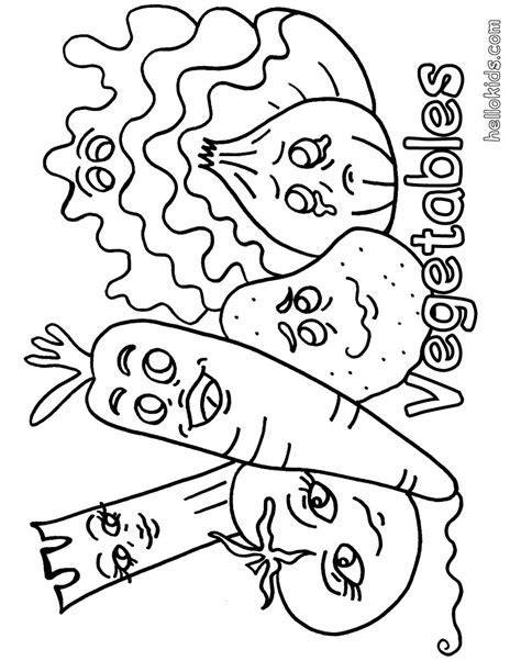 coloring pages  fruits  vegetables learn  color