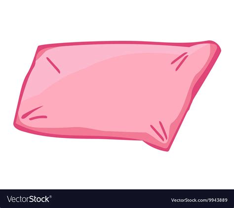 Pink Pillow Royalty Free Vector Image Vectorstock