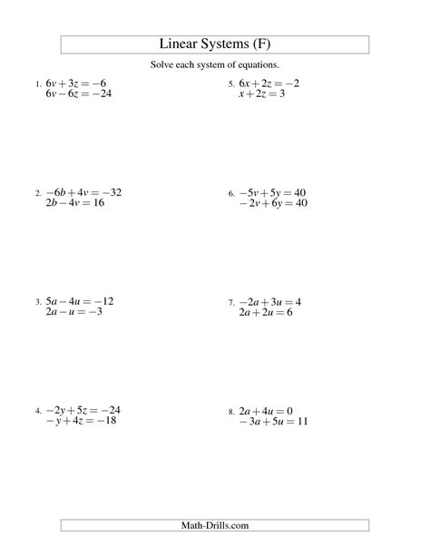 solving systems  equations  graphing worksheets worksheetocom
