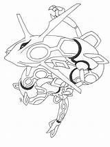 Coloring Rayquaza Pages Printable sketch template