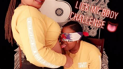 lesbian lick my body challenge 👅 youtube