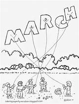 March Coloring Pages Month Kids Madness Color Colouring Printable Sheets Months Adron Mr Getcolorings Choose Board Challenge sketch template