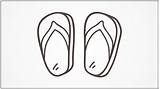 Slippers Drawing Draw Step Kids Drawings sketch template