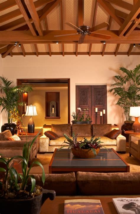 exotic tropical living room designs    enjoy  view