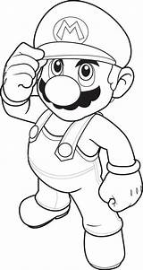Coloring Pages Characters Popular Mario Printable Super Kids Colouring Paper sketch template