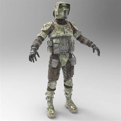 clone wars kashyyyk barc scout trooper wearable armor for eva etsy