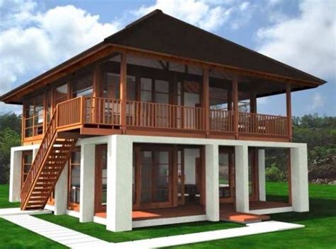 modern kampung house  house ideas rumah beton desain rumah rumah kayu