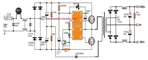 computer smps circuit diagram  science  education
