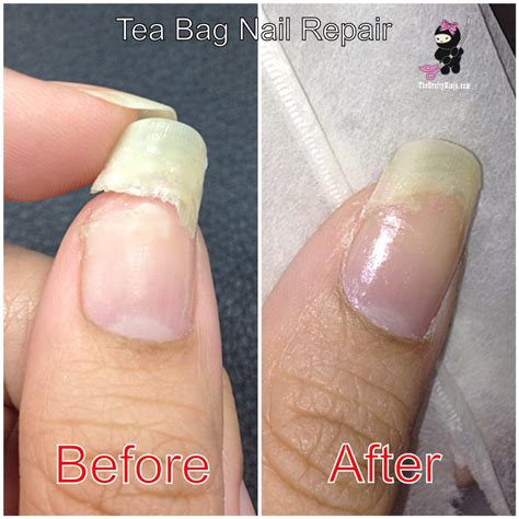 tea bag nail repair  crafty ninja