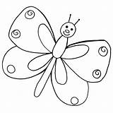Mariposas Infantiles sketch template