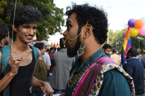 pictures india s first pride march since gay sex was decriminalised