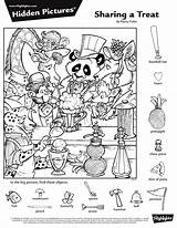 Hidden Objects Puzzles Find Object Kids Games Worksheets Highlights 찾기 그림 숨은 Summer Pages Sheets Activities Coloring Printables Activity Treat sketch template