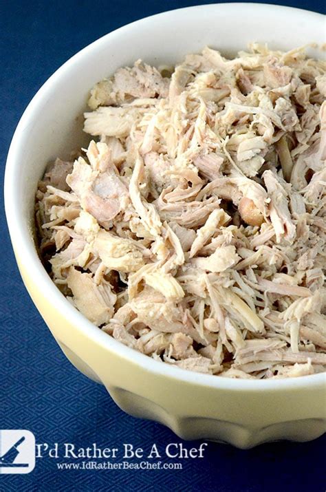 easy shredded chicken recipe id    chef