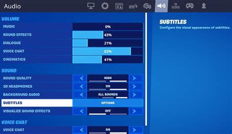 Turn Subtitles On Or Off In Fortnite