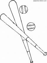 Coloring Pages Baseball Basketball Sports Sherriallen sketch template
