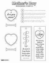 Mother Bookmarks Printable Coloring Bookmark Pages Sheknows Printables Cute Mom Print sketch template