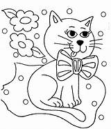 Coloring Cats Pages Kids sketch template