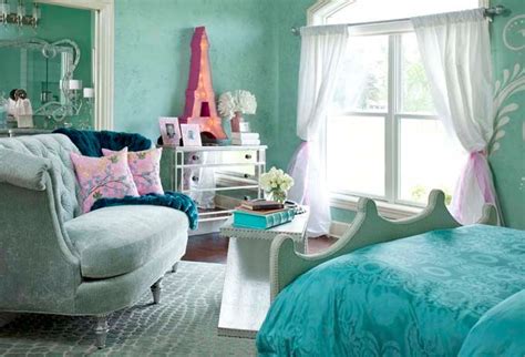 Turquoise Paris Themed Room Paris Themed Bedroom