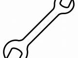 Wrench sketch template