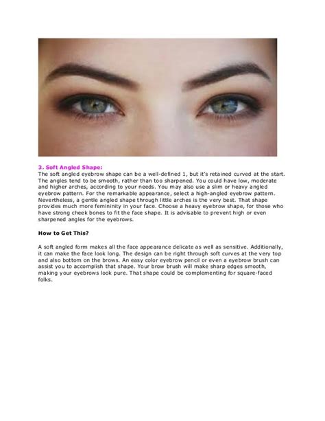 eyebrows shaping tips