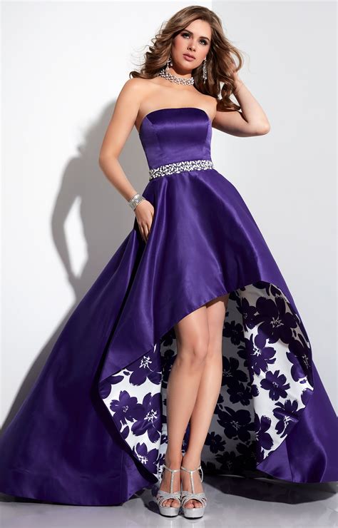 panoply 14795 high low floral prom dress