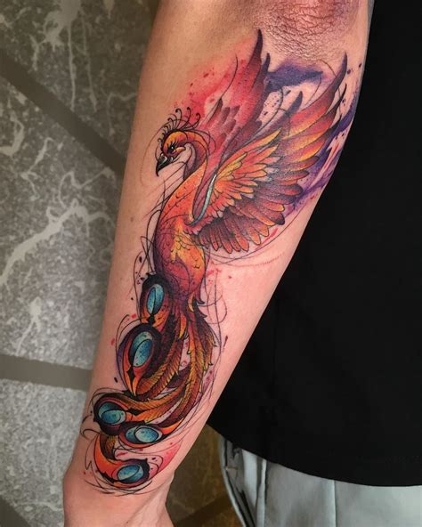 phoenix tattoos  show   womans  fire phoenix bird