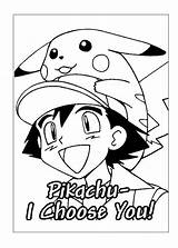 Coloring Ash Ketchum Library Clipart Drawings Easy sketch template